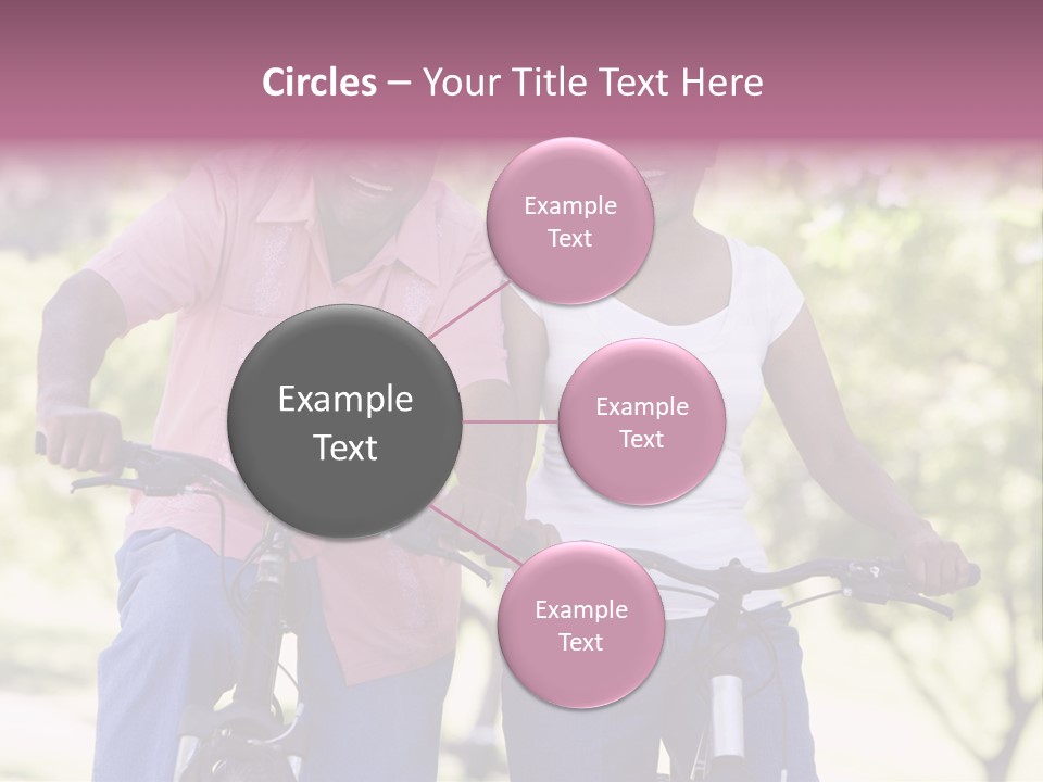 Senior Couple On Cycle Ride In Countryside PowerPoint Template