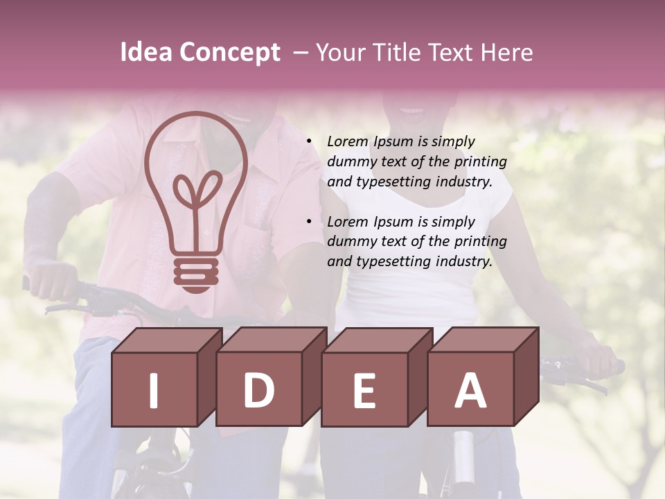 Senior Couple On Cycle Ride In Countryside PowerPoint Template