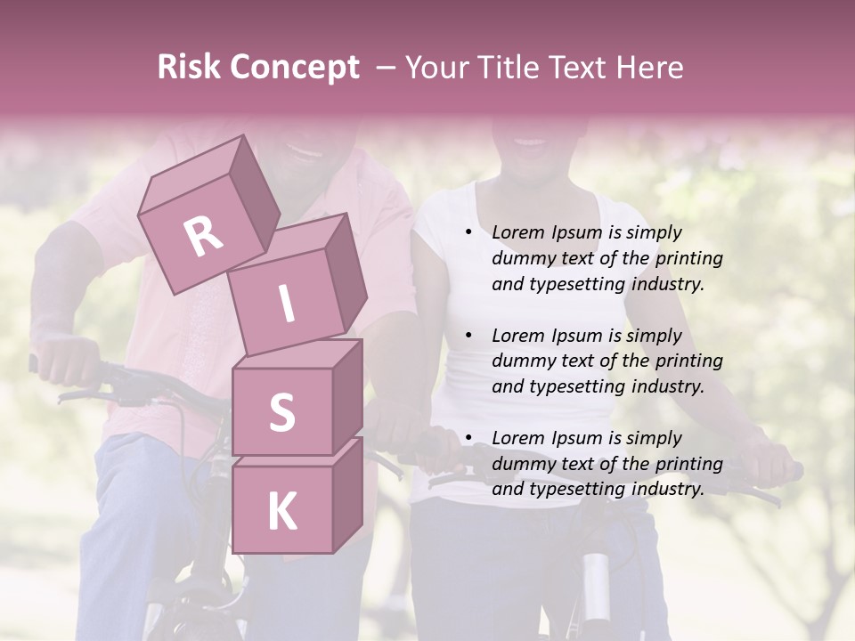 Senior Couple On Cycle Ride In Countryside PowerPoint Template