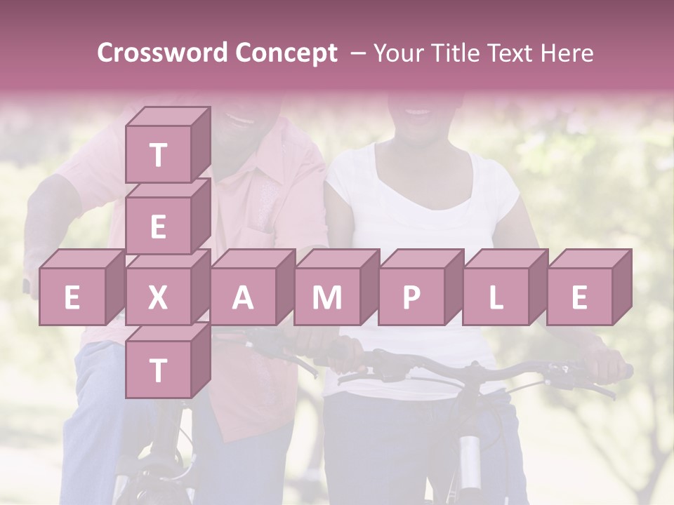 Senior Couple On Cycle Ride In Countryside PowerPoint Template