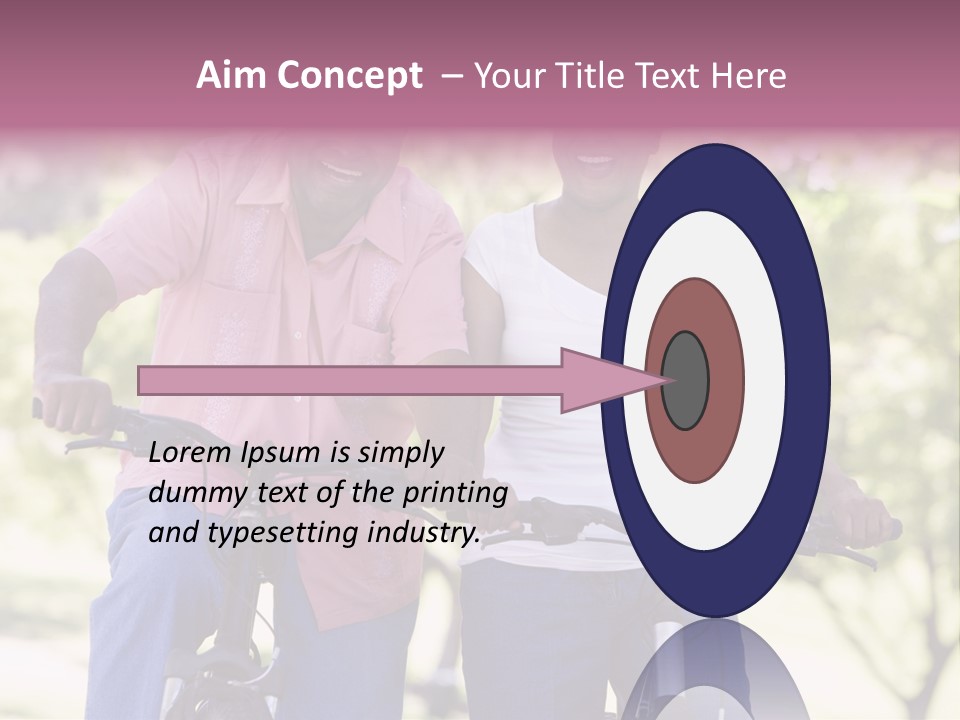 Senior Couple On Cycle Ride In Countryside PowerPoint Template