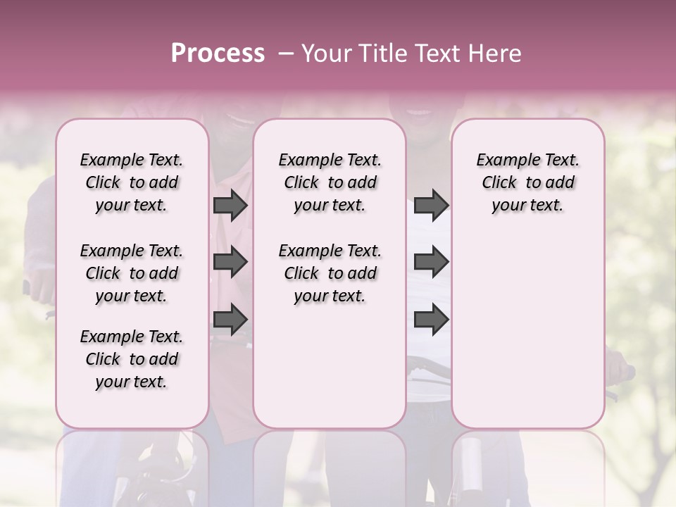 Senior Couple On Cycle Ride In Countryside PowerPoint Template