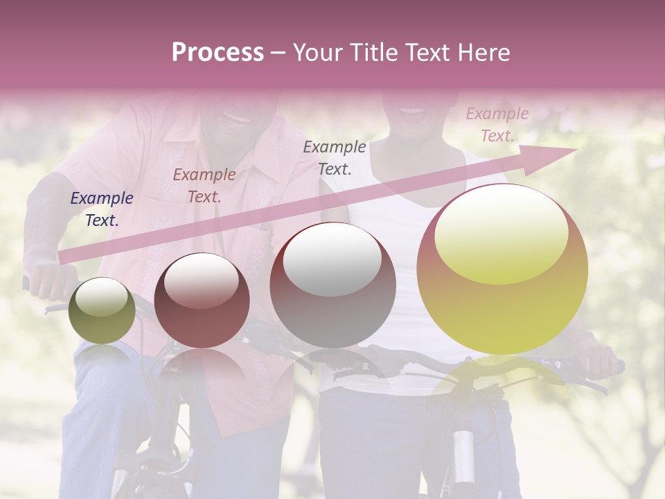 Senior Couple On Cycle Ride In Countryside PowerPoint Template