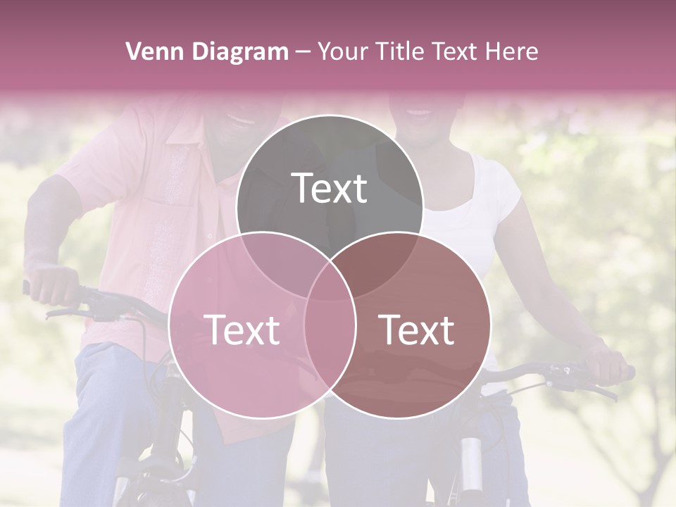 Senior Couple On Cycle Ride In Countryside PowerPoint Template