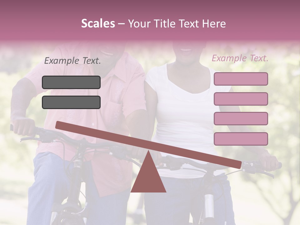 Senior Couple On Cycle Ride In Countryside PowerPoint Template