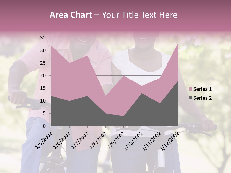 Senior Couple On Cycle Ride In Countryside PowerPoint Template