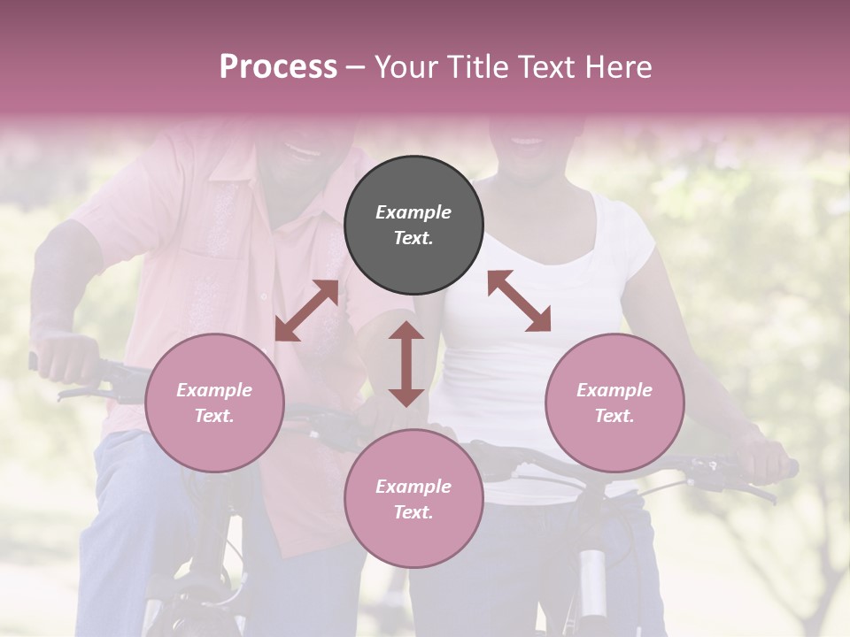 Senior Couple On Cycle Ride In Countryside PowerPoint Template