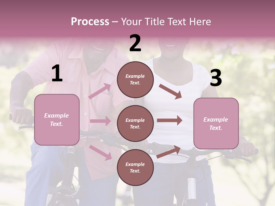 Senior Couple On Cycle Ride In Countryside PowerPoint Template