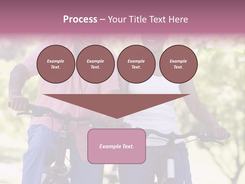 Senior Couple On Cycle Ride In Countryside PowerPoint Template
