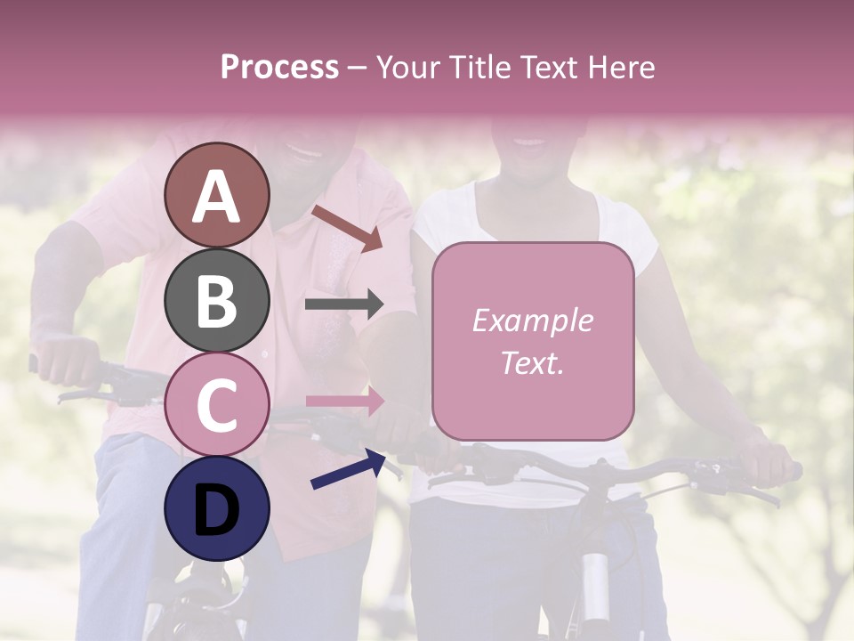Senior Couple On Cycle Ride In Countryside PowerPoint Template