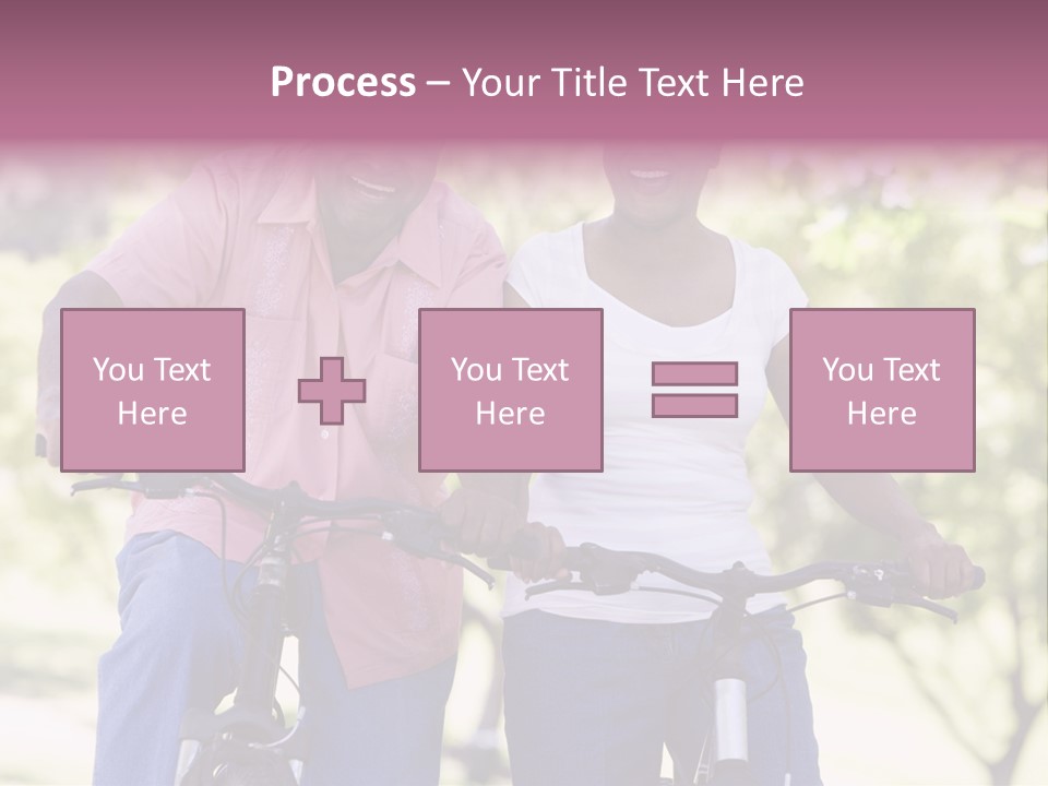 Senior Couple On Cycle Ride In Countryside PowerPoint Template