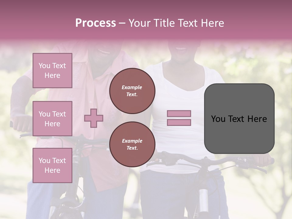 Senior Couple On Cycle Ride In Countryside PowerPoint Template