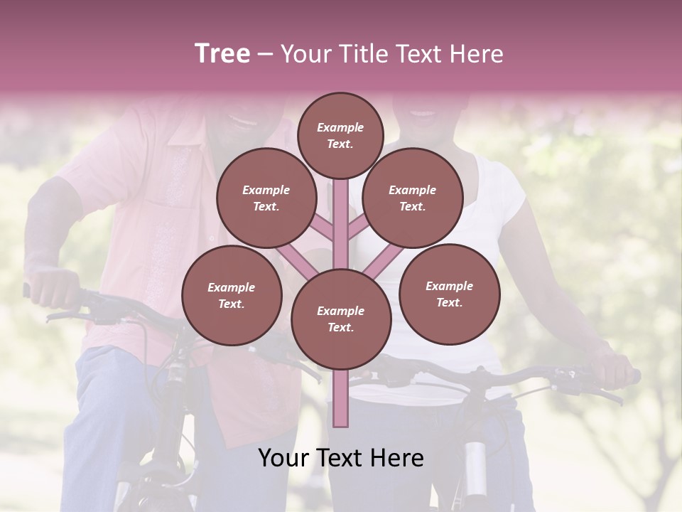 Senior Couple On Cycle Ride In Countryside PowerPoint Template