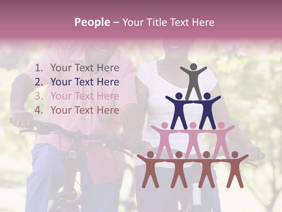 Senior Couple On Cycle Ride In Countryside PowerPoint Template