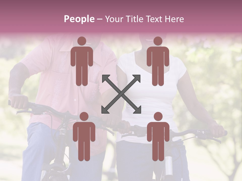 Senior Couple On Cycle Ride In Countryside PowerPoint Template