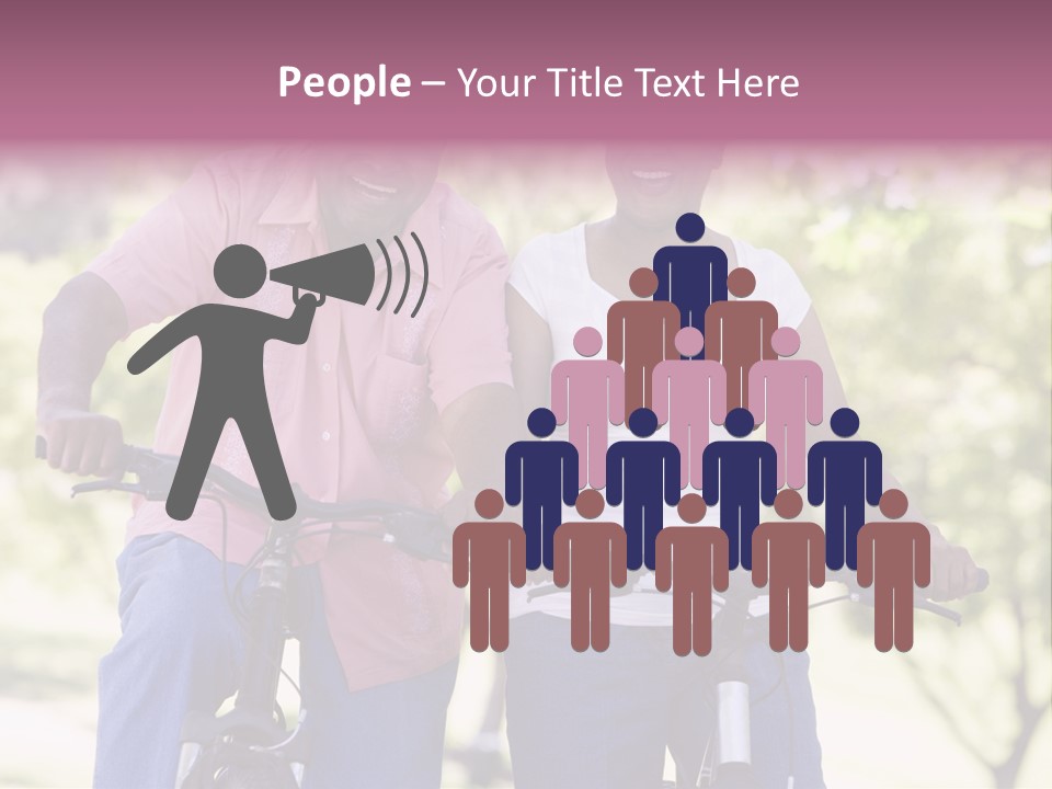 Senior Couple On Cycle Ride In Countryside PowerPoint Template