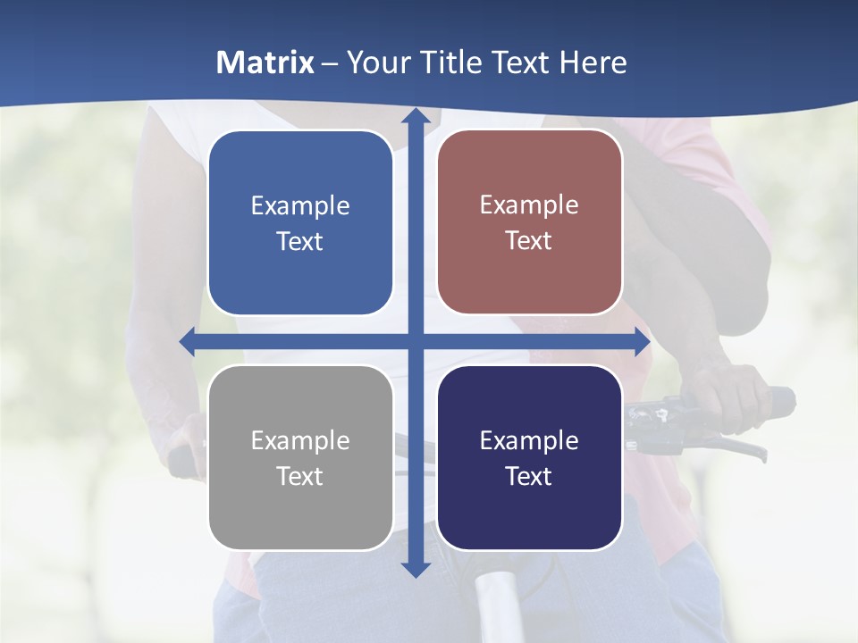 Senior Couple On Cycle Ride In Countryside PowerPoint Template