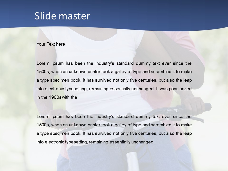 Senior Couple On Cycle Ride In Countryside PowerPoint Template