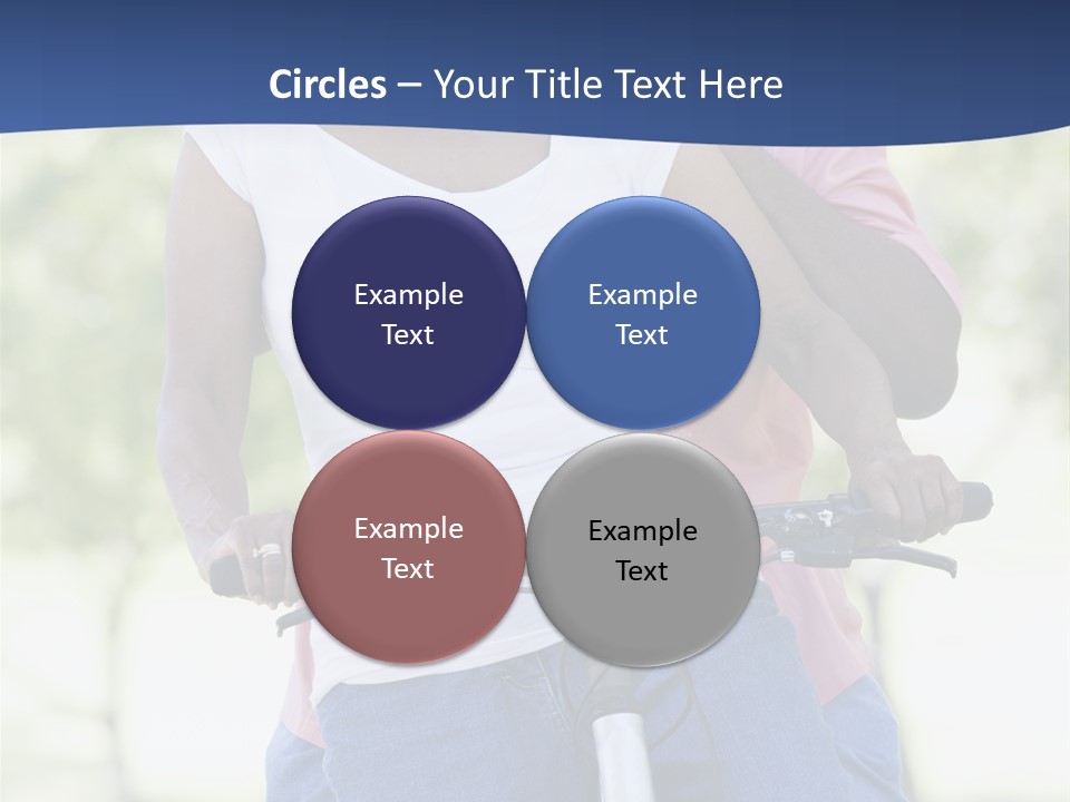 Senior Couple On Cycle Ride In Countryside PowerPoint Template