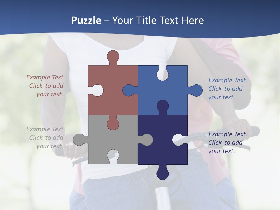 Senior Couple On Cycle Ride In Countryside PowerPoint Template