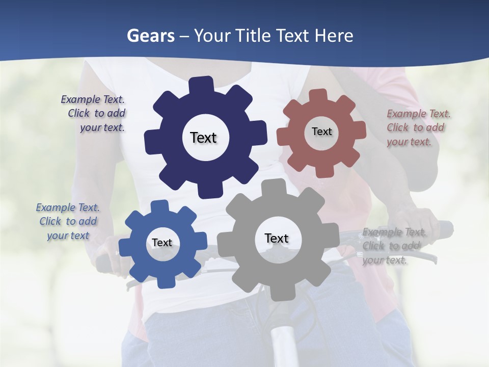 Senior Couple On Cycle Ride In Countryside PowerPoint Template