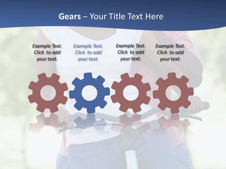 Senior Couple On Cycle Ride In Countryside PowerPoint Template