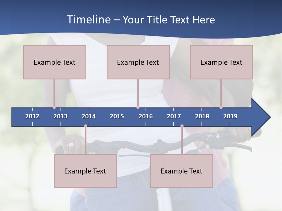 Senior Couple On Cycle Ride In Countryside PowerPoint Template