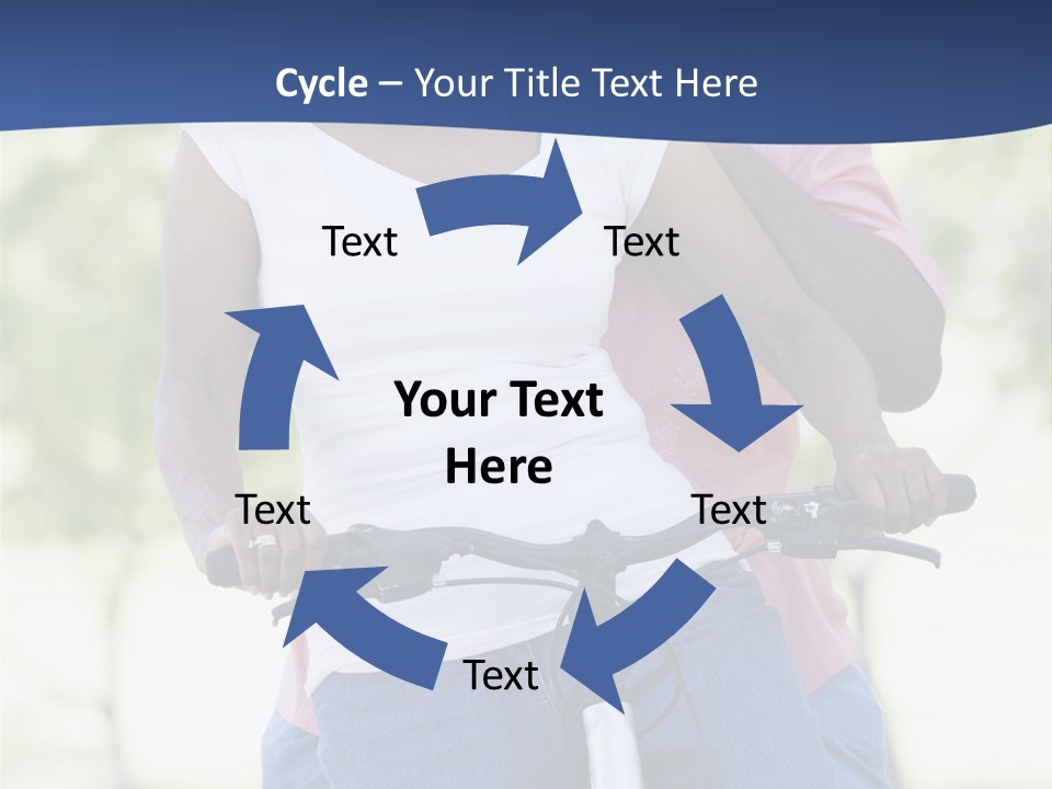 Senior Couple On Cycle Ride In Countryside PowerPoint Template