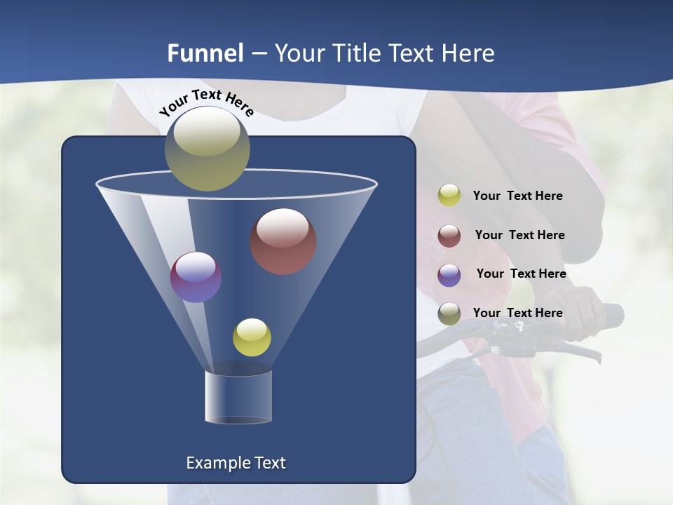 Senior Couple On Cycle Ride In Countryside PowerPoint Template