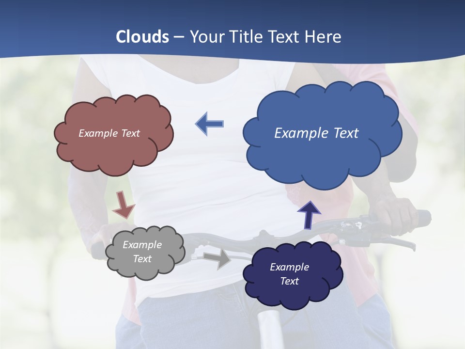 Senior Couple On Cycle Ride In Countryside PowerPoint Template