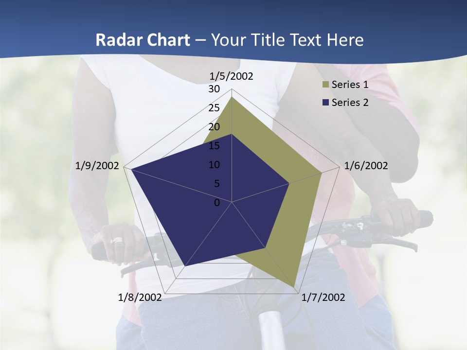 Senior Couple On Cycle Ride In Countryside PowerPoint Template