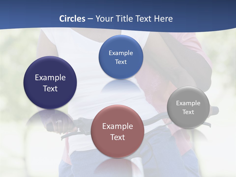 Senior Couple On Cycle Ride In Countryside PowerPoint Template