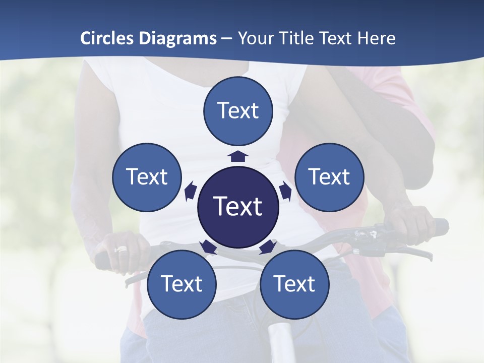 Senior Couple On Cycle Ride In Countryside PowerPoint Template