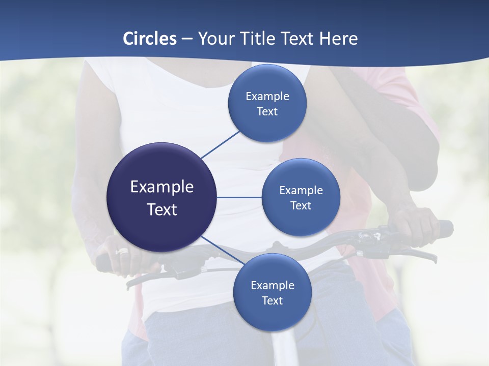 Senior Couple On Cycle Ride In Countryside PowerPoint Template