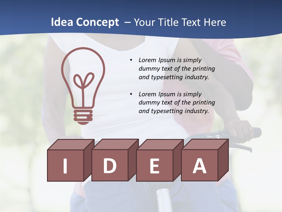 Senior Couple On Cycle Ride In Countryside PowerPoint Template