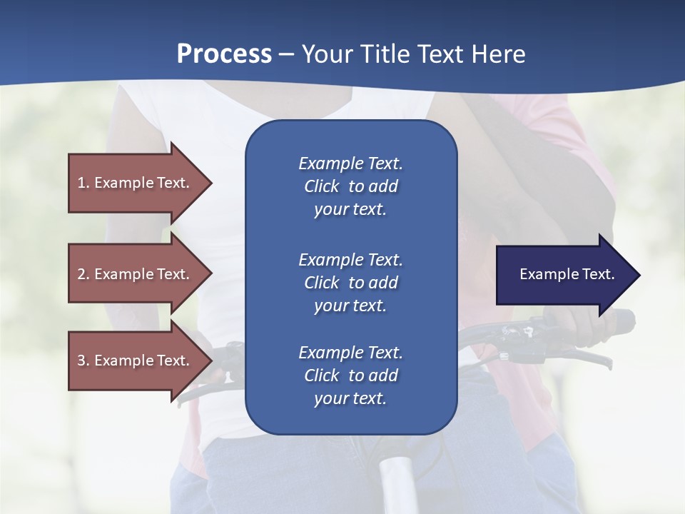 Senior Couple On Cycle Ride In Countryside PowerPoint Template