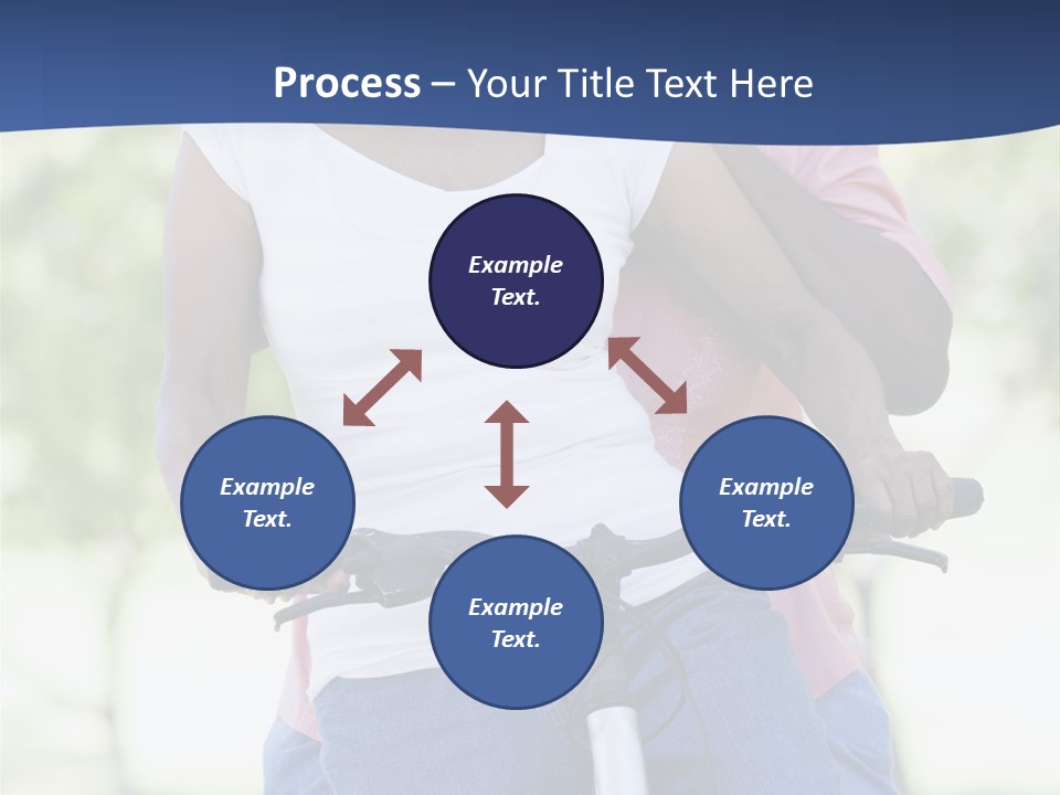 Senior Couple On Cycle Ride In Countryside PowerPoint Template