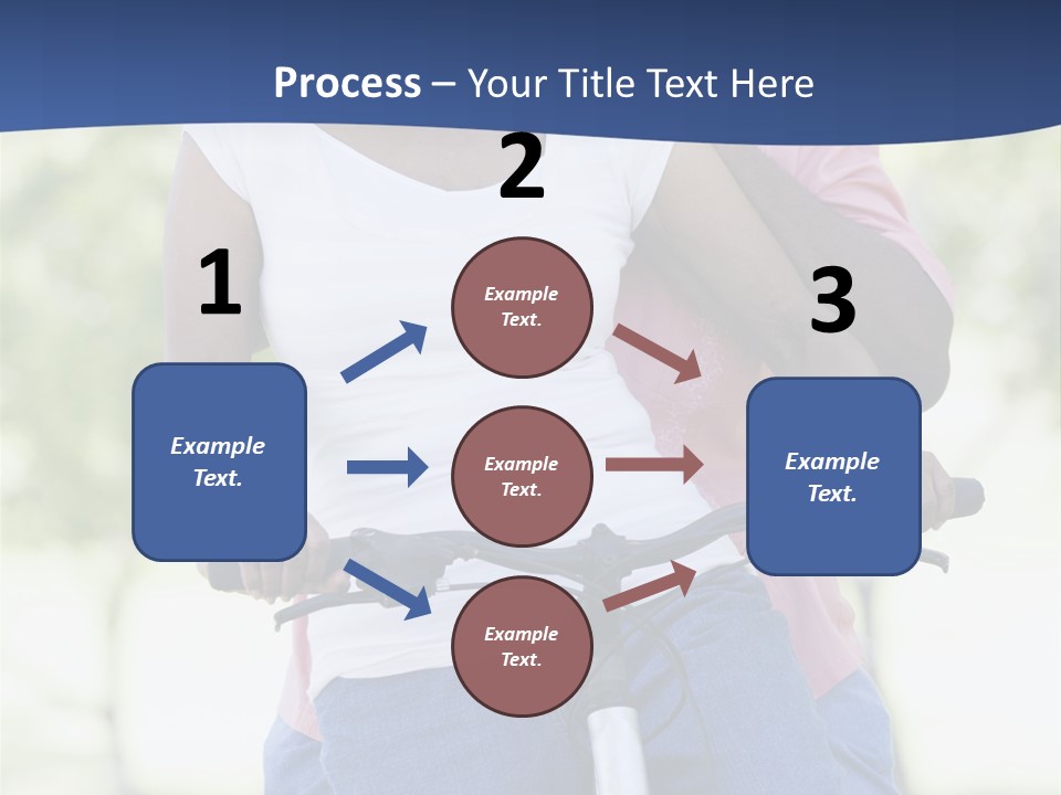 Senior Couple On Cycle Ride In Countryside PowerPoint Template
