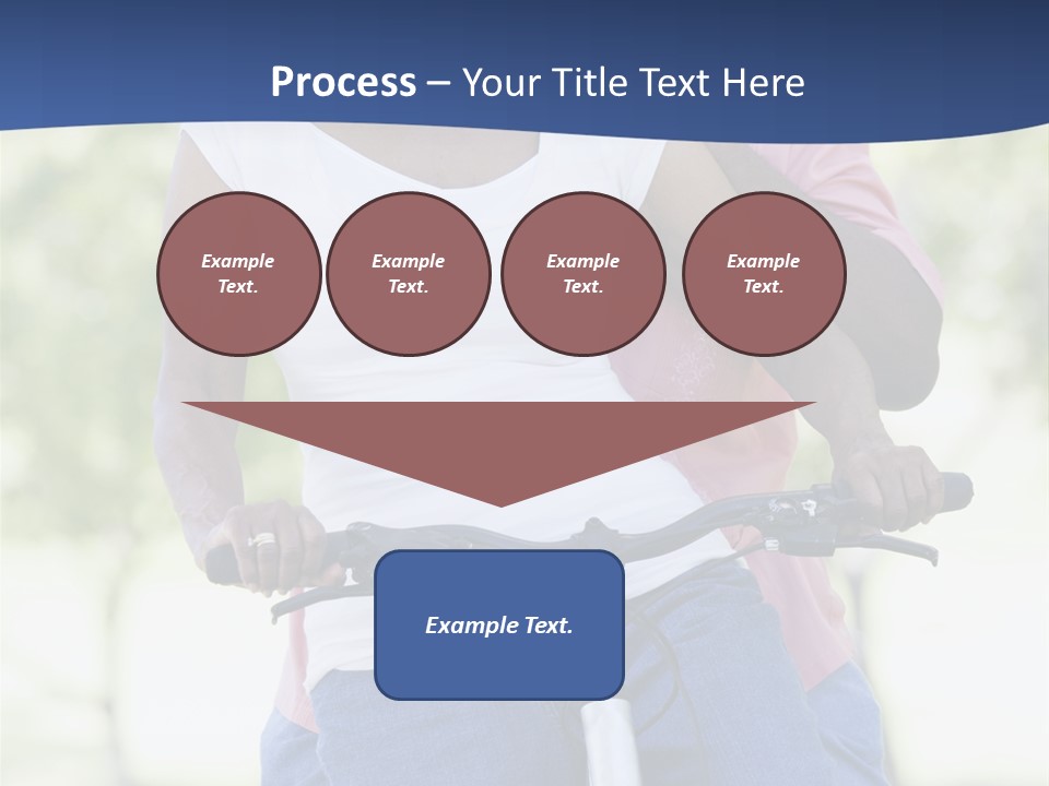 Senior Couple On Cycle Ride In Countryside PowerPoint Template
