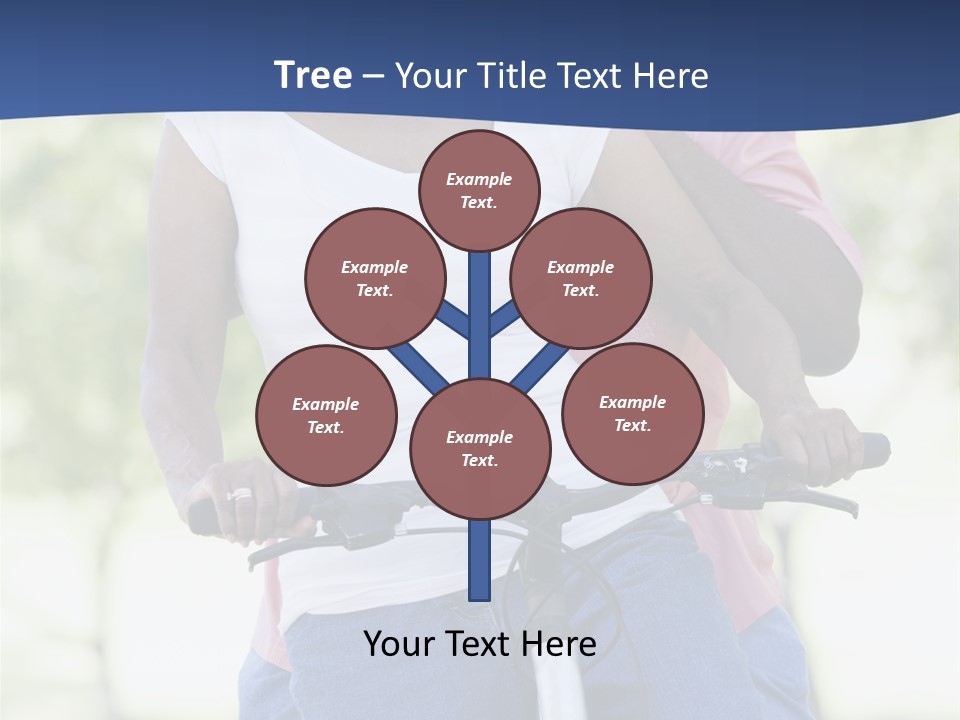 Senior Couple On Cycle Ride In Countryside PowerPoint Template