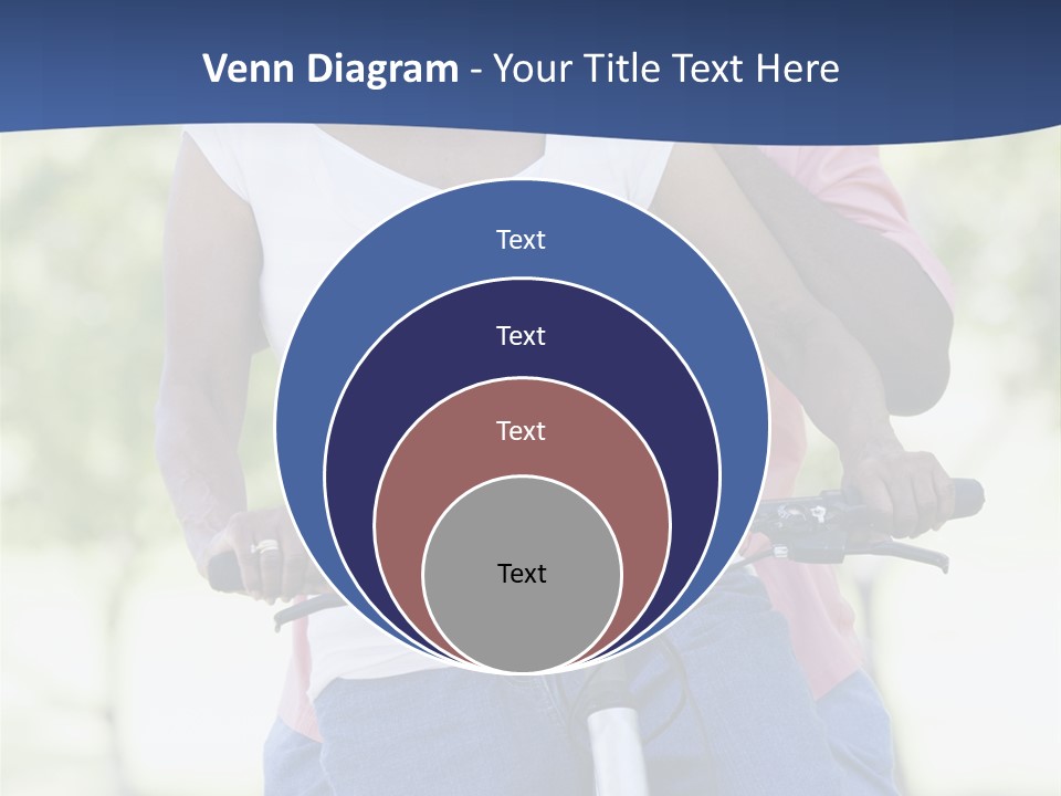 Senior Couple On Cycle Ride In Countryside PowerPoint Template