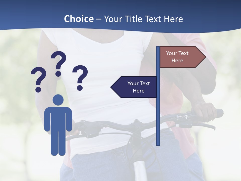 Senior Couple On Cycle Ride In Countryside PowerPoint Template