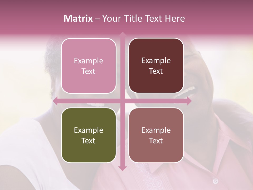 Romantic Senior Couple Relaxing Outside PowerPoint Template