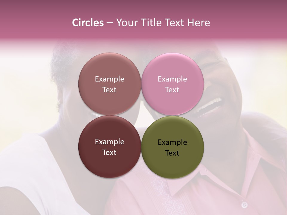 Romantic Senior Couple Relaxing Outside PowerPoint Template