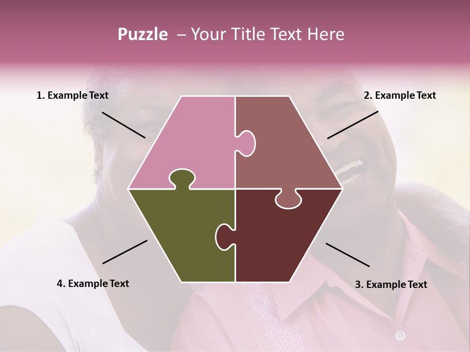 Romantic Senior Couple Relaxing Outside PowerPoint Template