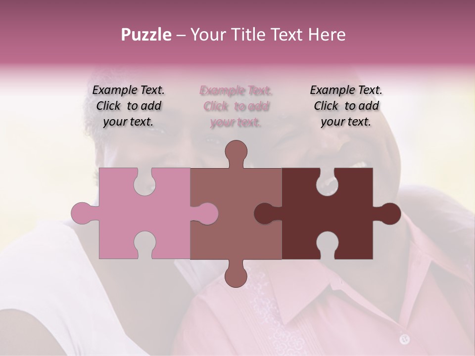 Romantic Senior Couple Relaxing Outside PowerPoint Template