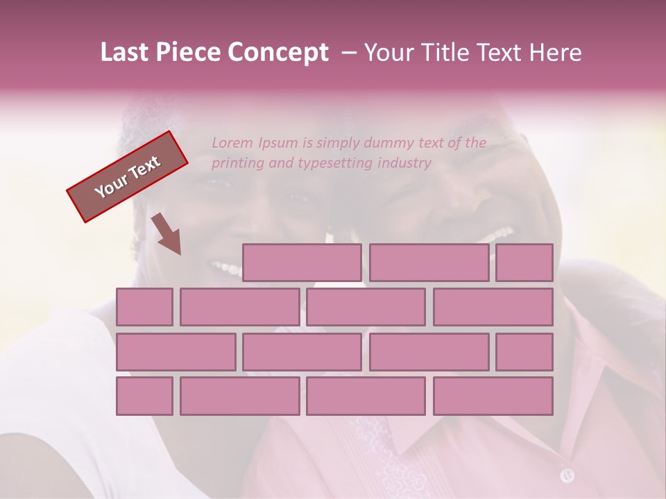 Romantic Senior Couple Relaxing Outside PowerPoint Template