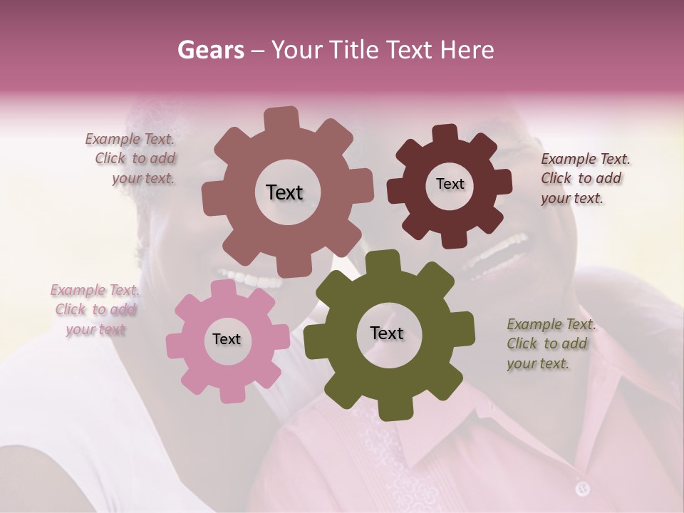 Romantic Senior Couple Relaxing Outside PowerPoint Template