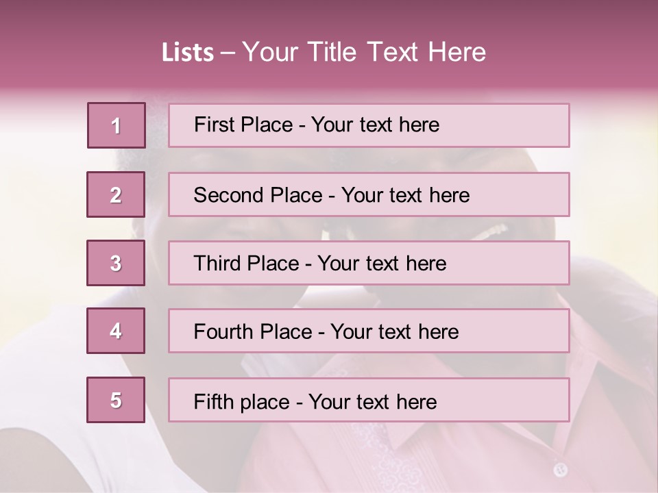 Romantic Senior Couple Relaxing Outside PowerPoint Template