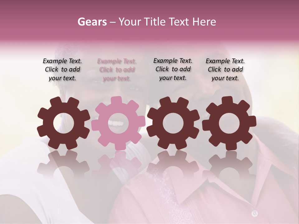 Romantic Senior Couple Relaxing Outside PowerPoint Template